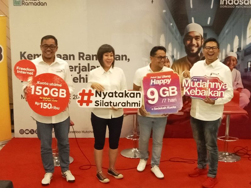 Indosat Ooredoo Hutchison (Indosat atau IOH) mempromosikan program barunya selama Ramadan 2024. Foto: Neumedia.id/Bormanto