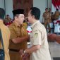 Pj Bupati Madiun Tontro Pahlawanto saat halalbihalal di Pendopo Ronggo Djumeno, Kabupaten Madiun, Selasa (16/4/2024). Foto: Ist