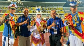 Marching Band Gita Taruna Angkasa dari SMAN 3 Taruna Angkasa Madiun sukses menjadi kampiun pada ajang internasional yang digelar di Malaysia.