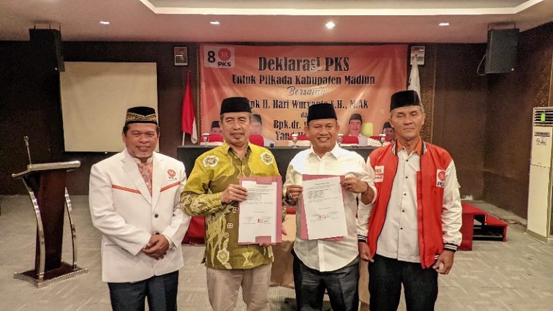 Pasangan HARMONIS (Hari Wuryanto - Purnomo Hadi) diusung PKS di Pilkada 2024 Kabupaten Madiun.