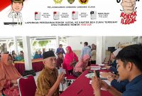 Dinsos salurkan bantuan sosial bersumber dari DBHCHT Kabupaten Madiun tahun 2024 di Kecamatan Geger, Selasa (3/9/2024) pagi.