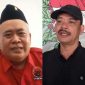 Dua politisi PDI Perjuangan Kabupaten Madiun, Fery Sudarsono (baju merah) dan Budi Wahono. Foto : Kolase Dok. NEUMEDIA.