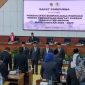 Prosesi pelantikan unsur pimpinan DPRD Kabupaten Madiun periode 2024-2029, Kamis (17/10/2024).